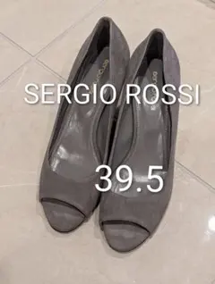SERGIO ROSSI オープントゥ　ウェッジソールパンプス　39.5のサムネイル