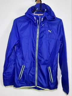 【PUMA】プーマ L ナイロンジャケット ウィンドブレーカー 青×黄色