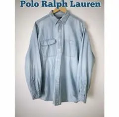 Polo Ralph Lauren シャンブレシャツ Lサイズ ライトブルー