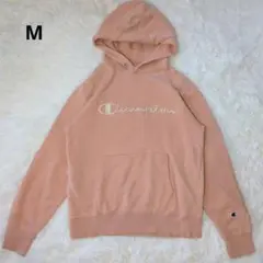Champion チャンピオン フーディー パーカー ピンクベージュ M