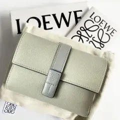LOEWE ロエベ バーティカルウォレット スモール マーブルグリーン