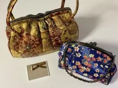 【中古】 がま口 バッグ 2個セット
