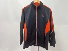 22.adidas CLIMALITE トレーニングジャケット M黒/オレンジ