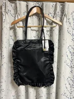 OPAQUE.CLIP フリルトートバッグ ブラック