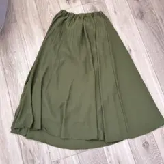 DoCLASSE オリーブグリーン フレアスカート サイズ7