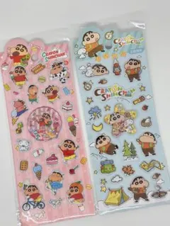 新品 クレヨンしんちゃん ぷくぷくシール ウォーターシール 2枚セット