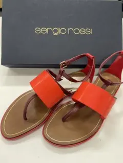 sergiorossi セルジオロッシ ストラップサンダル 23cm オレンジ