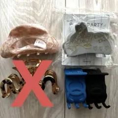 ヘアクリップ 4点セット まとめ売り　バンスクリップ　chica ディズニーのサムネイル