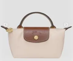 ロンシャン　LONGCHAMP　ルプリアージュ ミニハンド ポーチ　ホワイト　白のサムネイル