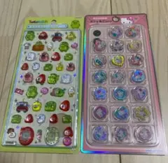 ボンボンドロップシールミニ　 たまごっち　くちばっち　おはじきシールハローキティ