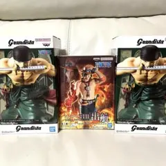 ワンピース THE出航 LOGIA エース ＆ Grandista ゾロ セット