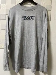 adidas グレー 長袖Tシャツ XL