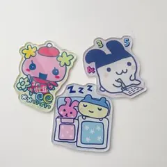 たまごっち　ランダムステッカー（アクリル）　みみっち　やんぐまめっち　ふらわっち