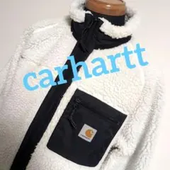 es11 Carhartt ボアジャケット 白×黒 メンズM