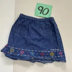 miki house デニムスカート 90サイズ