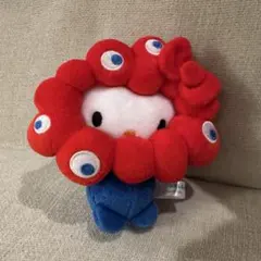 ハローキティ ミャクミャク カラビナつきぬいぐるみ