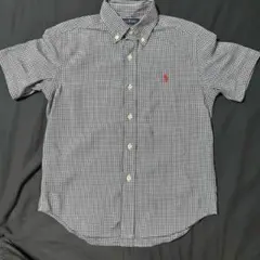 ラルフローレン　チェック柄 半袖シャツ ボタンダウン