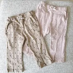 バースデイ　ドット柄パンツ　80サイズ　2点セット