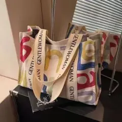 トートバッグ キャンバス ロゴ入り 大容量