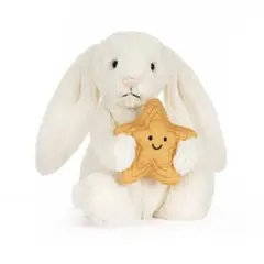 Jellycatうさぎ 星 Cream Bunny with Starぬいぐるみ