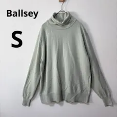 美品 Ballsey ボールジィ S タートルネック ニット ライトグリーン