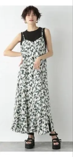 ジーナシス　花柄キャミワンピース サイズF