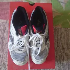 Mizuno バレーボールシューズ ホワイト/レッド/ブラック23.5cm