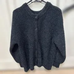 AZUL by MOUSSY カーディガン　ラメニット250GAT70-367I