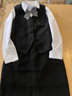 事務服 ベスト スカート シャツ リボン セット OL 制服 コスプレ