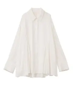 COCO DEALパールモチーフペプラムシャツ