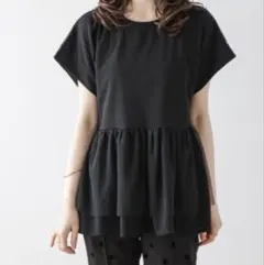 La-gemme 半袖ドッキングTシャツ