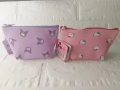 キティ＆クロミ　小物、コイン入れ2色セット