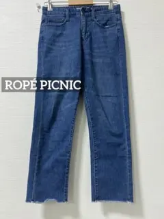 k0143 ROPÉ PICNIC テーパードデニムパンツ　ブルーのサムネイル