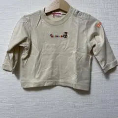 ミキハウス クリーム色 Tシャツ 80