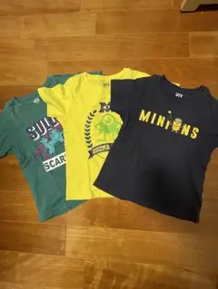 UNIQLO UT 110 子供用Tシャツ3枚セット（サリー・マイク・ミニオン）