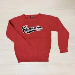 コムサイズム　ロゴニット　120 130 セーター　COMME CA ISM