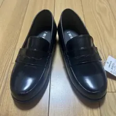 新品未使用☆コムサイズム　黒　ベーシック　ローファー21㎝