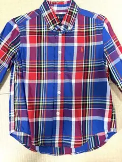 Ralph Lauren チェック柄 ボタンダウンシャツ 110㎝