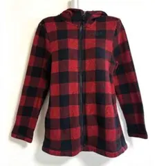ザ・ノースフェイス フリース　ジャケット チェック　レッド