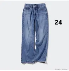 UNIQLO ワイドストレートデニム24