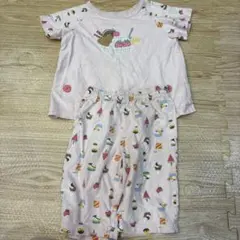 難あり⭐︎コンビミニ ベビー パジャマ アイスクリーム柄 ピンク 90cm
