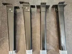 訳あり M101 折り畳み テーブル用脚 4個セット DIY 黒/銀 - メルカリ