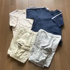 プティマイン　まとめ売り⭐︎半袖Tシャツ、半ズボン 4着セット 110cm