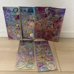 グリッター　シャカシャカシール　ぷくぷくシール　立体　シール交換　6枚