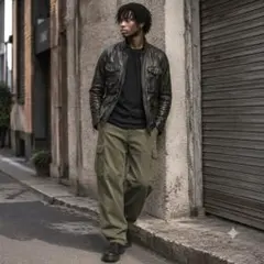 希少⭐️Non Concept Brand⭐️シープスキン ミリタリージャケット‼️のサムネイル
