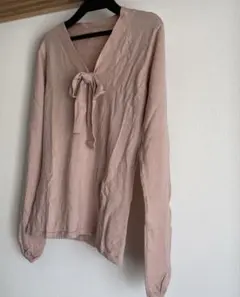 ニット　リボンタイ