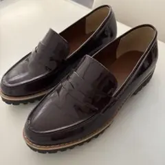 GU　ローファー　Sサイズ　ワインレッド