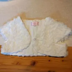 ボレロ　97cm (90cm 100cm)　女の子　女児　白　発表会　結婚式