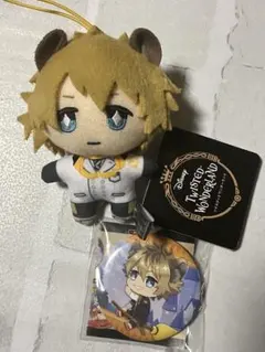 ツイステ ラギー　実験着　マスコット 飛行術　缶バッジ