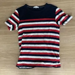 THE SHOP TK ボーダー Tシャツ ネイビー レッド Mのサムネイル